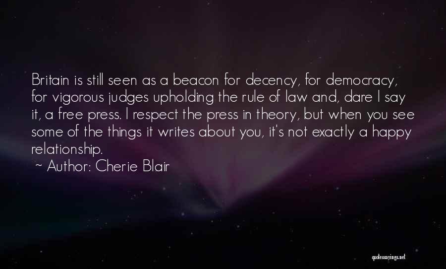 Respect For The Rule Of Law Quotes By Cherie Blair