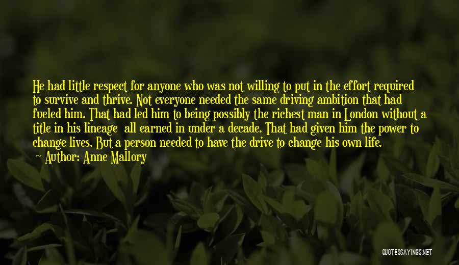 Respect Given Quotes By Anne Mallory