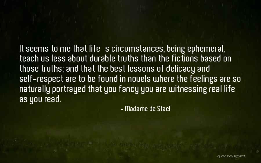 Respect Her Feelings Quotes By Madame De Stael Respect Her Feelings Quotes By Madame De Stael