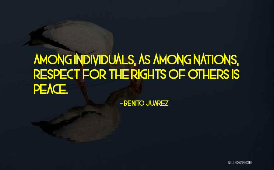 Respect Individuals Quotes By Benito Juarez