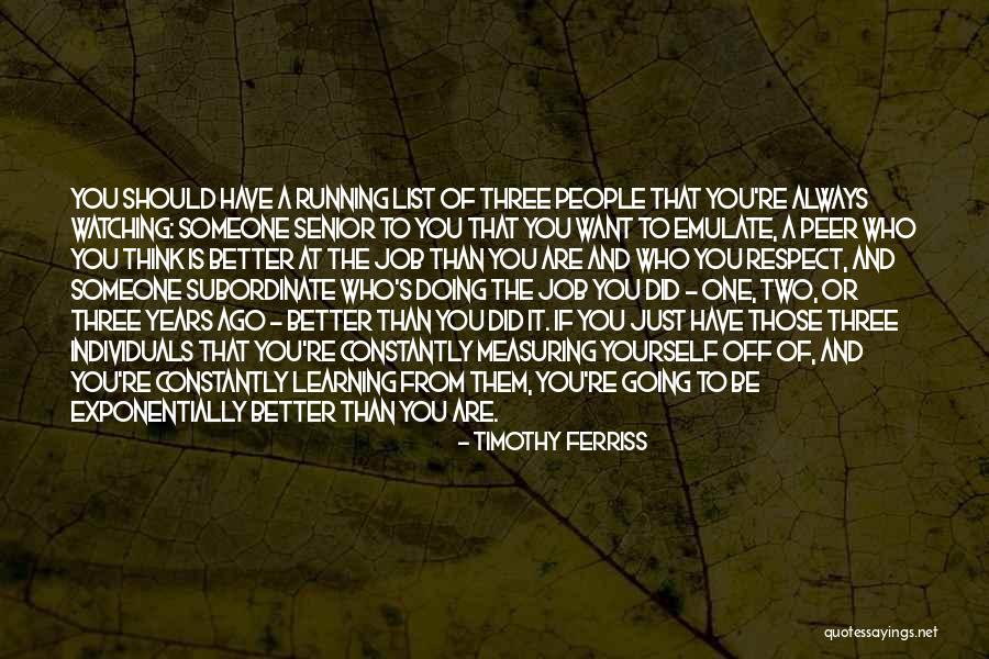 Respect Individuals Quotes By Timothy Ferriss