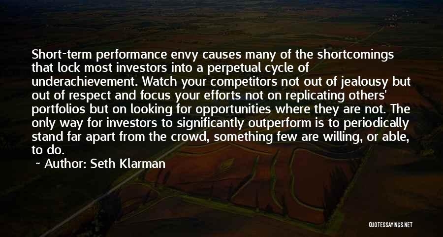 Respect Is Something Quotes By Seth Klarman