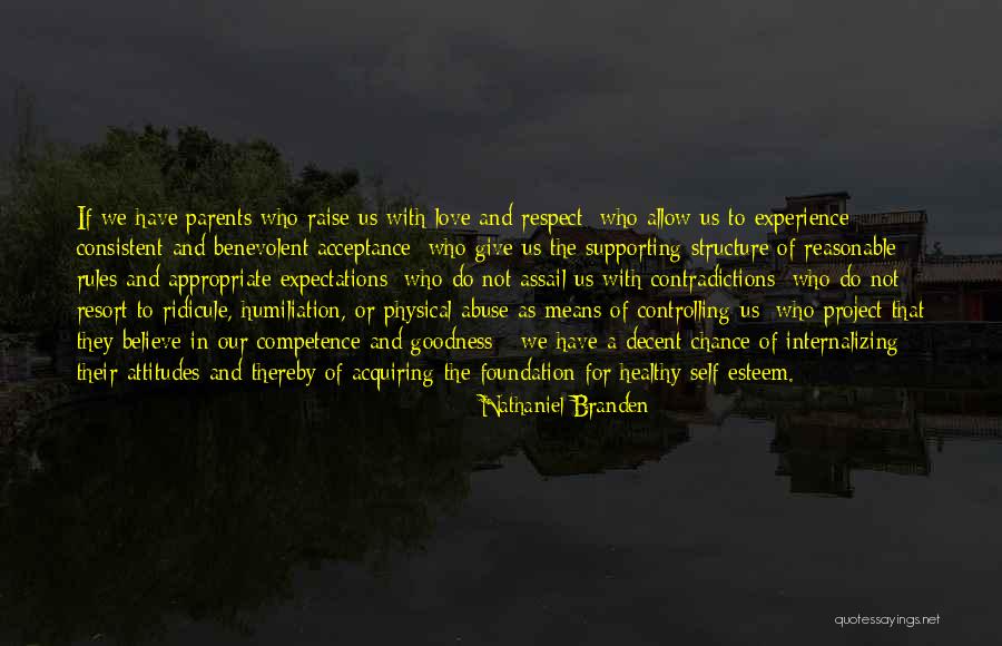 Respect Love Your Parents Quotes By Nathaniel Branden