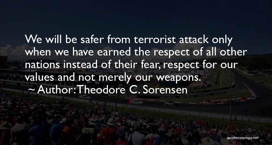 Respect Not Fear Quotes By Theodore C. Sorensen