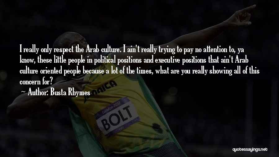 Respect Others Culture Quotes By Busta Rhymes