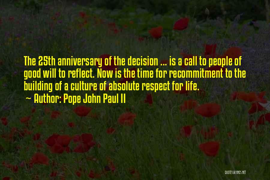 Respect Others Decision Quotes By Pope John Paul II