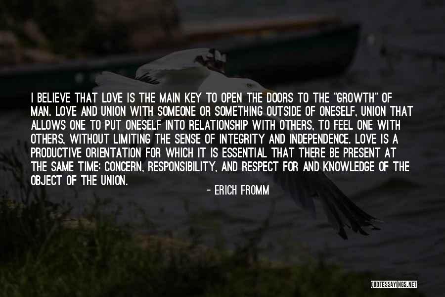 Respect Others Relationship Quotes By Erich Fromm