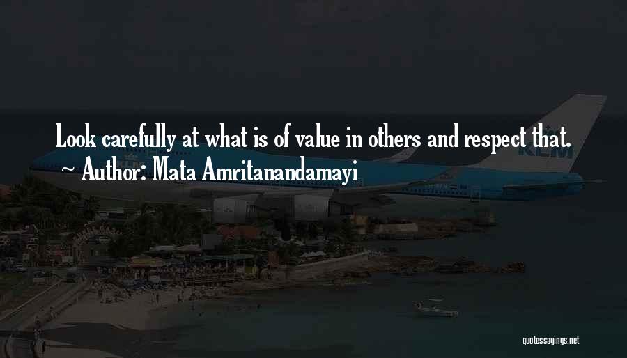 Respect Others Relationship Quotes By Mata Amritanandamayi