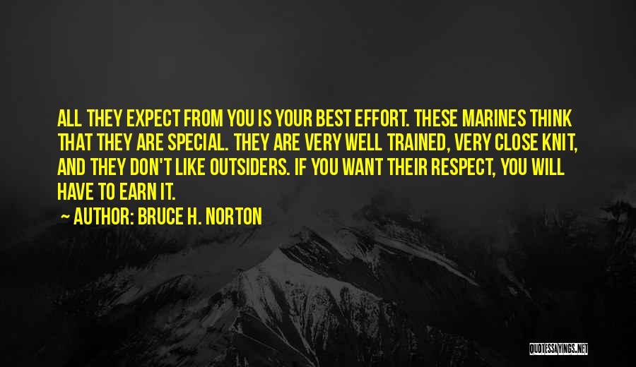 Respect Our Military Quotes By Bruce H. Norton