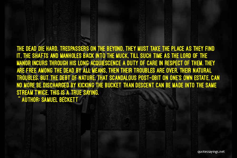 Respect The Dead Quotes By Samuel Beckett