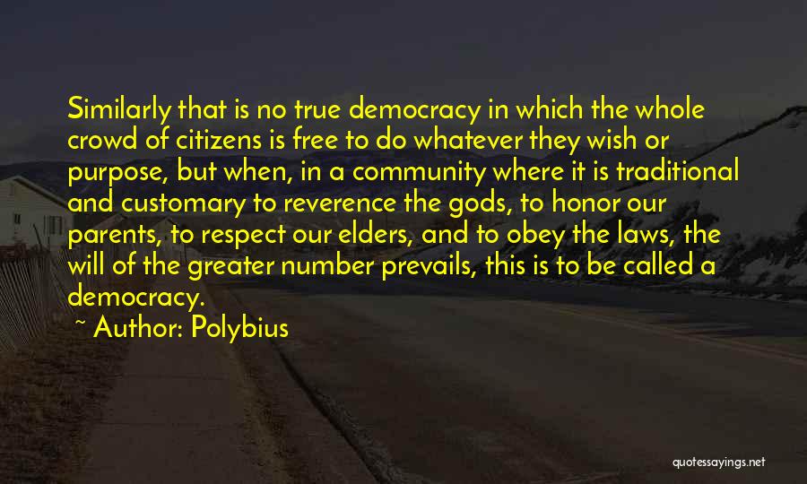 Respect The Elders Quotes By Polybius