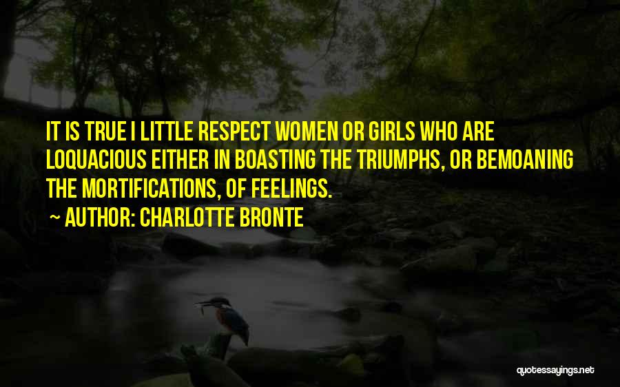 Respect True Love Quotes By Charlotte Bronte