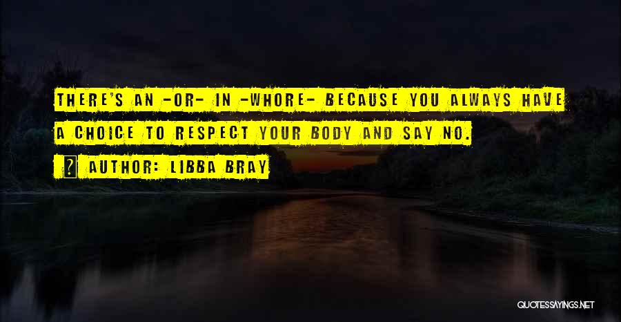 Respect Your Body Quotes By Libba Bray