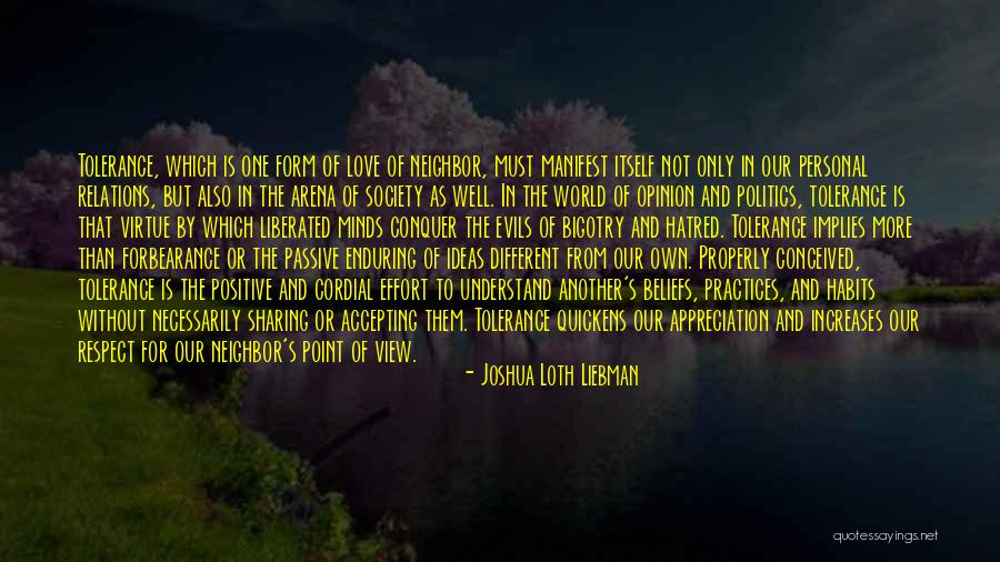 Respect Your World Quotes By Joshua Loth Liebman