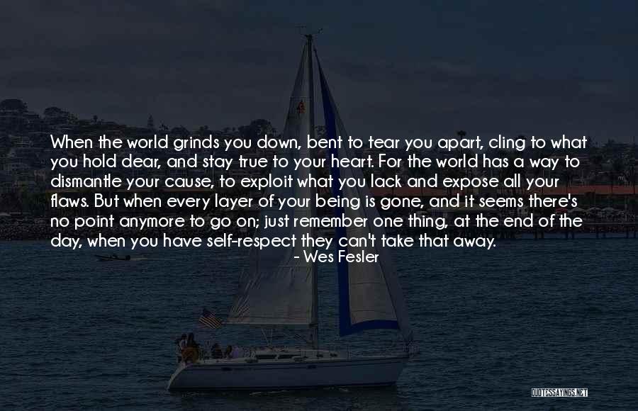 Respect Your World Quotes By Wes Fesler