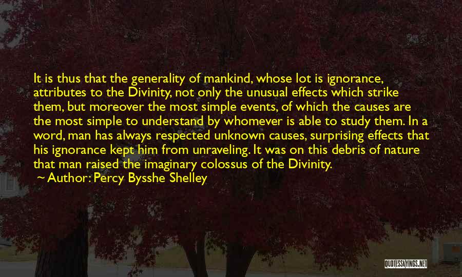 Respected Man Quotes By Percy Bysshe Shelley