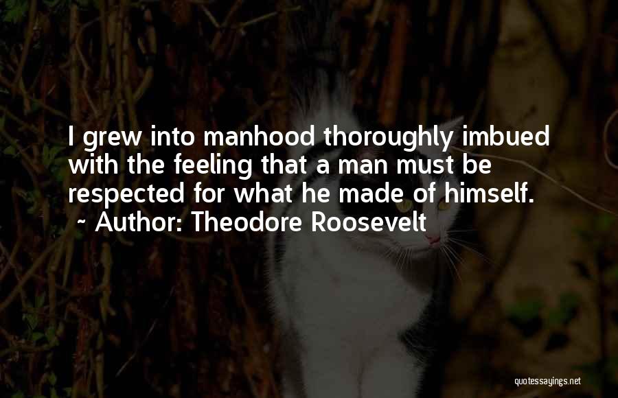 Respected Man Quotes By Theodore Roosevelt