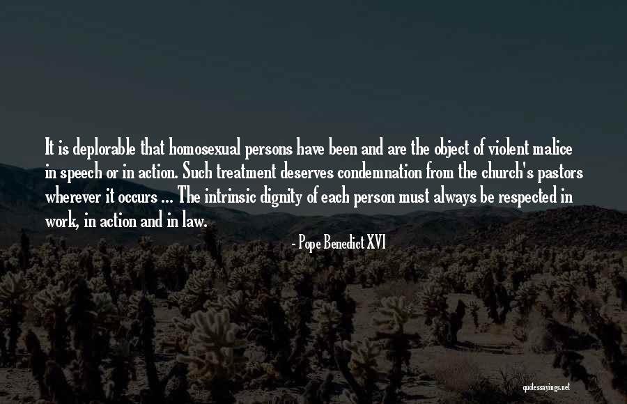 Respected Person Quotes By Pope Benedict XVI Respected Person Quotes By Pope Benedict XVI