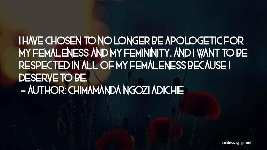 Respected Quotes By Chimamanda Ngozi Adichie