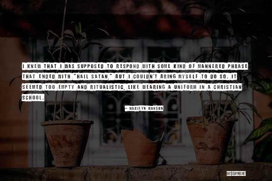 Respond In Kind Quotes By Marilyn Manson Respond In Kind Quotes By Marilyn Manson