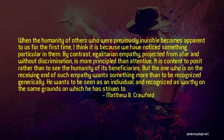Respond In Kind Quotes By Matthew B. Crawford Respond In Kind Quotes By Matthew B. Crawford