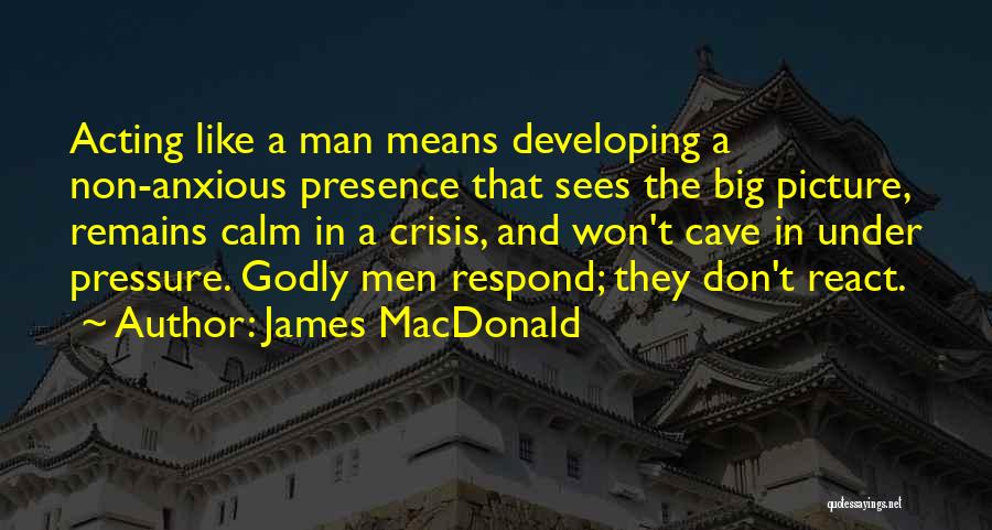 Respond Not React Quotes By James MacDonald