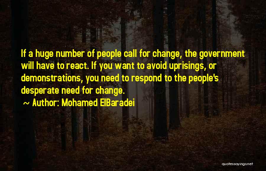Respond Not React Quotes By Mohamed ElBaradei