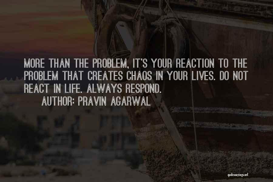 Respond Not React Quotes By Pravin Agarwal