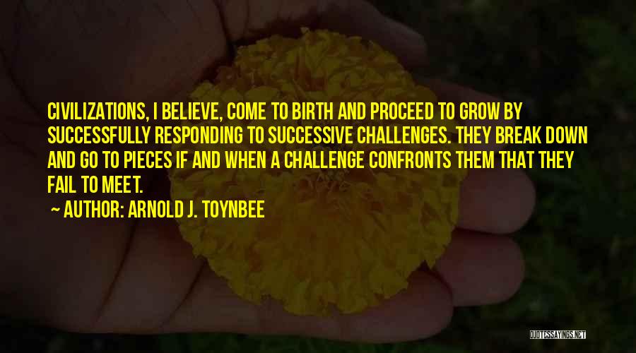 Responding To Challenges Quotes By Arnold J. Toynbee