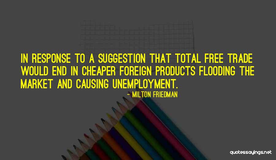 Response To Quotes By Milton Friedman Response To Quotes By Milton Friedman