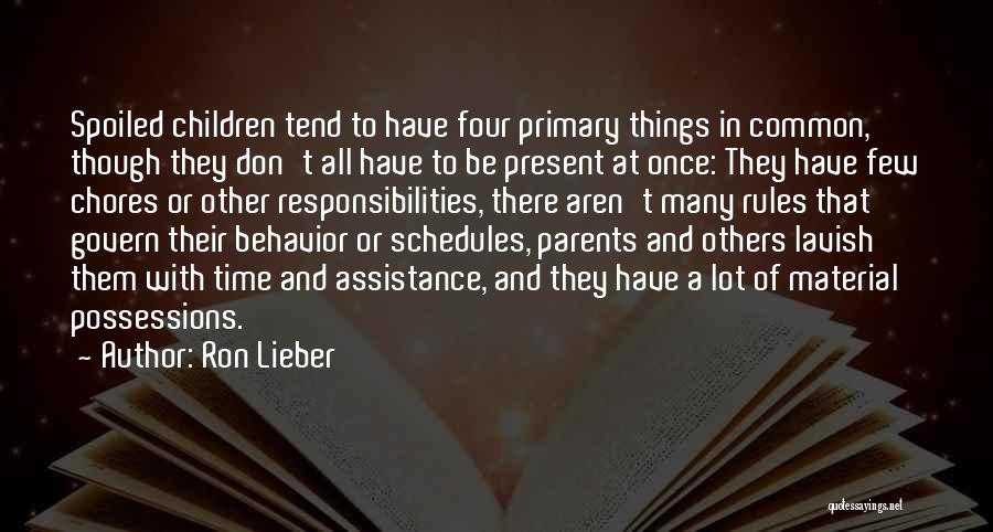 Responsibilities Of Parents Quotes By Ron Lieber