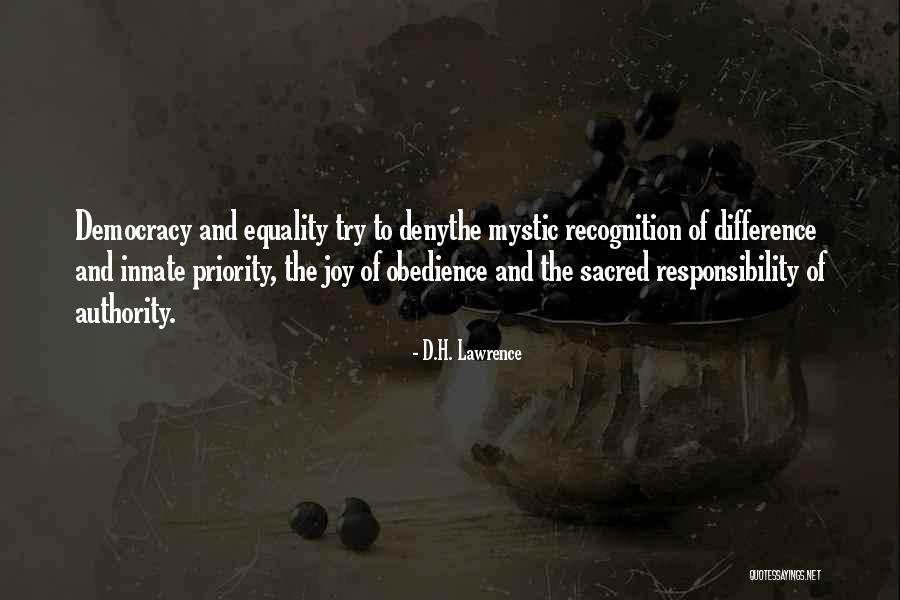 Responsibility And Authority Quotes By D.H. Lawrence Responsibility And Authority Quotes By D.H. Lawrence