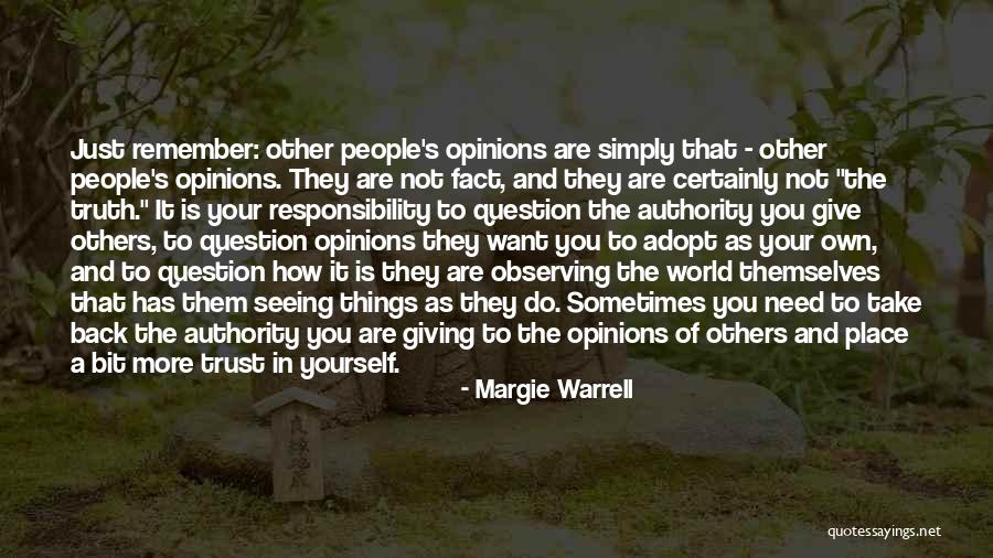 Responsibility And Authority Quotes By Margie Warrell Responsibility And Authority Quotes By Margie Warrell