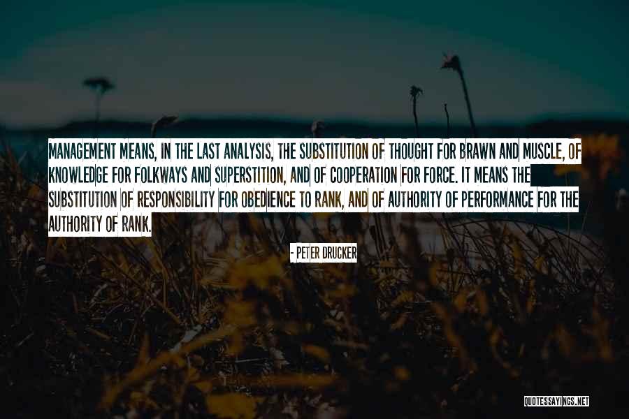 Responsibility And Authority Quotes By Peter Drucker Responsibility And Authority Quotes By Peter Drucker