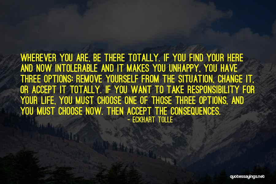 Responsibility And Consequences Quotes By Eckhart Tolle Responsibility And Consequences Quotes By Eckhart Tolle