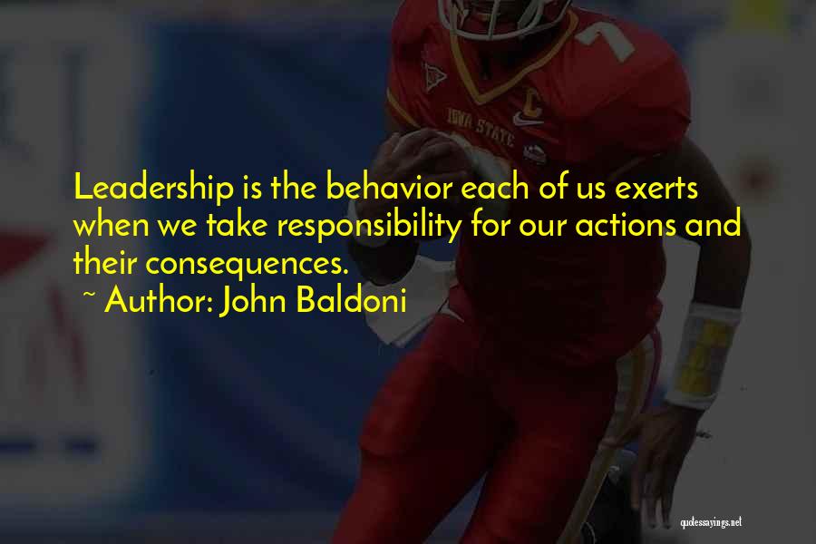 Responsibility And Leadership Quotes By John Baldoni