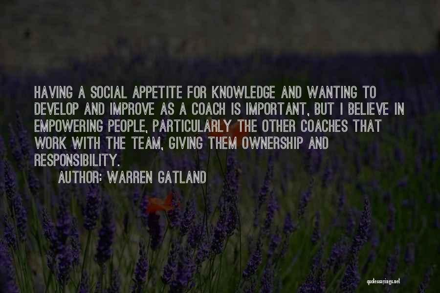 Responsibility And Ownership Quotes By Warren Gatland