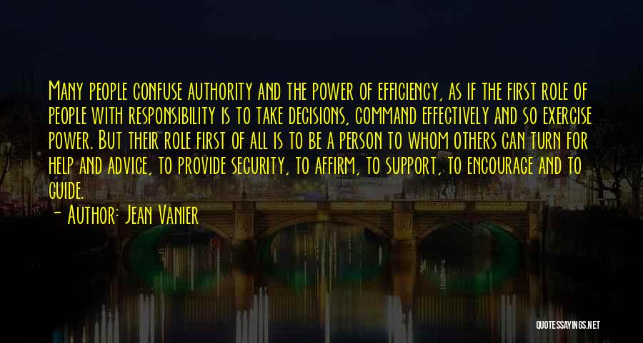 Responsibility To Help Others Quotes By Jean Vanier