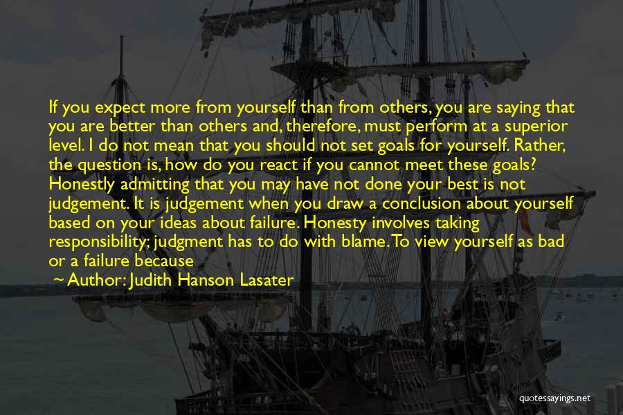 Responsibility To Others Quotes By Judith Hanson Lasater