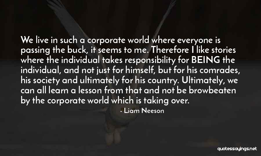 Responsibility To Society Quotes By Liam Neeson