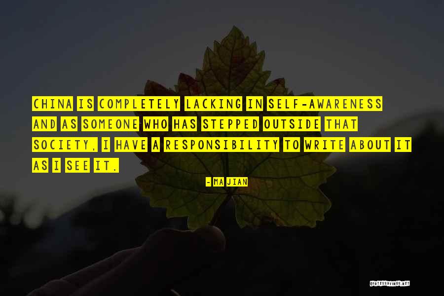 Responsibility To Society Quotes By Ma Jian Responsibility To Society Quotes By Ma Jian