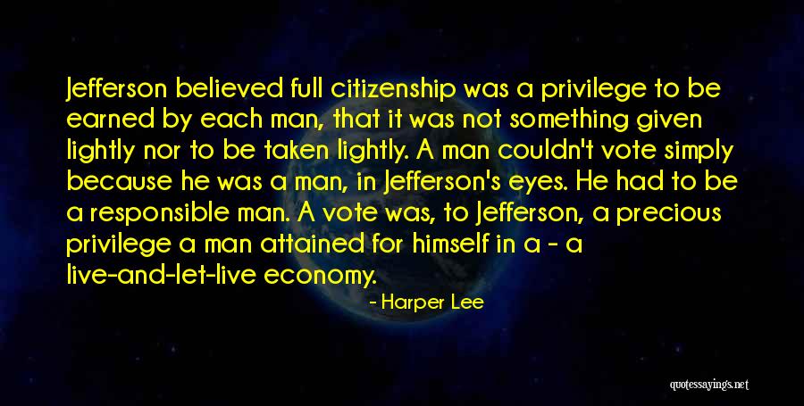 Responsible Citizenship Quotes By Harper Lee