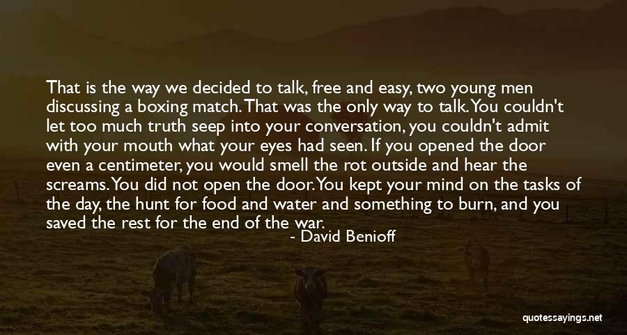 Rest Easy Quotes By David Benioff Rest Easy Quotes By David Benioff