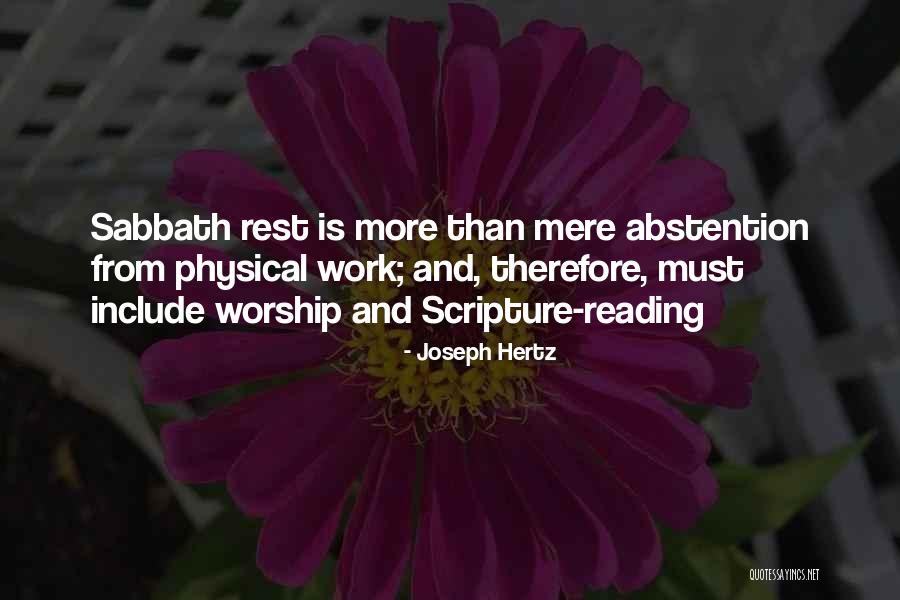 Rest The Scripture Quotes By Joseph Hertz Rest The Scripture Quotes By Joseph Hertz