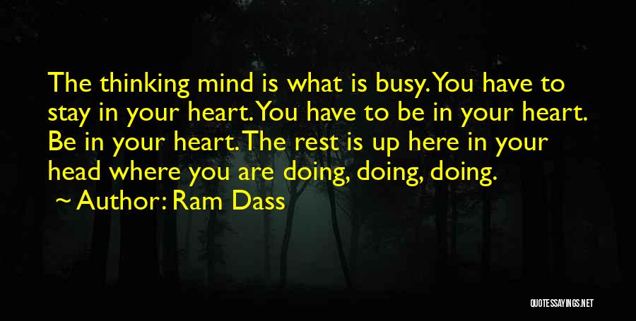 Rest Your Head Quotes By Ram Dass