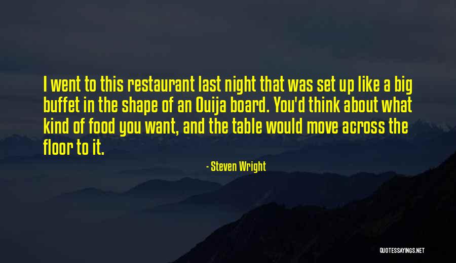 Restaurant Food Quotes By Steven Wright Restaurant Food Quotes By Steven Wright