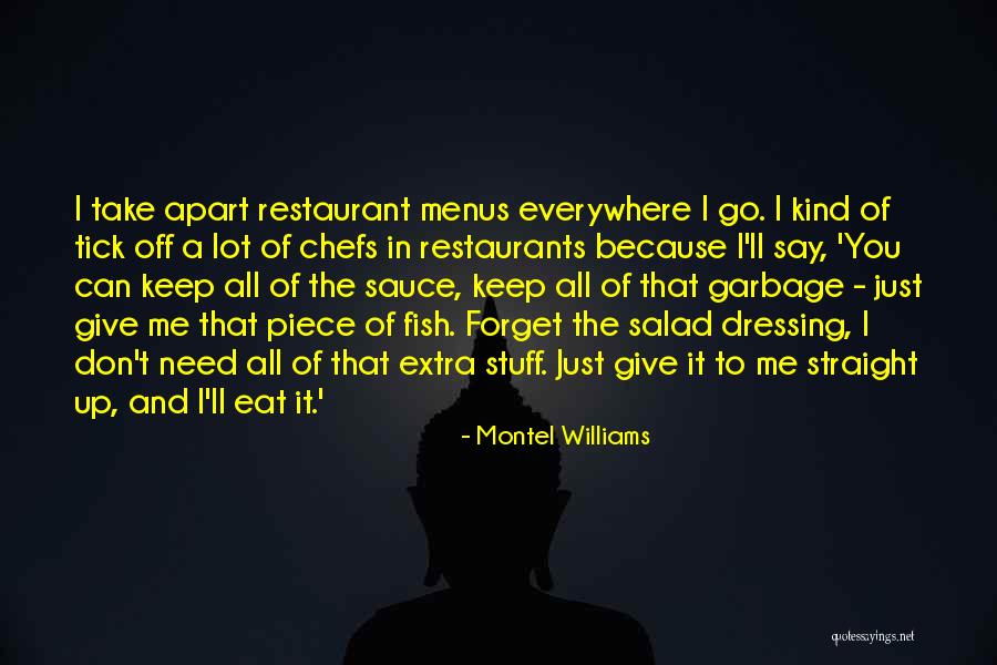 Restaurant Menus Quotes By Montel Williams