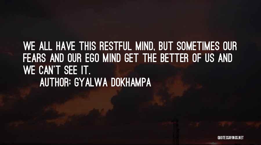 Restful Quotes By Gyalwa Dokhampa
