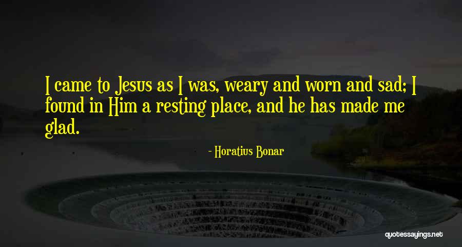Resting In Jesus Quotes By Horatius Bonar Resting In Jesus Quotes By Horatius Bonar