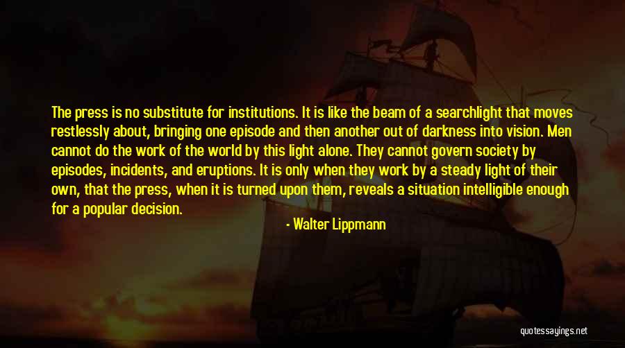 Restlessly Quotes By Walter Lippmann Restlessly Quotes By Walter Lippmann